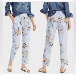 J.Crew high rise pant in Garden Floral